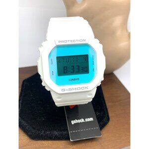 Casio G-Shock Men's Watch DW5600TL-7 Beach Time 43mm White Rubber Strap 3525